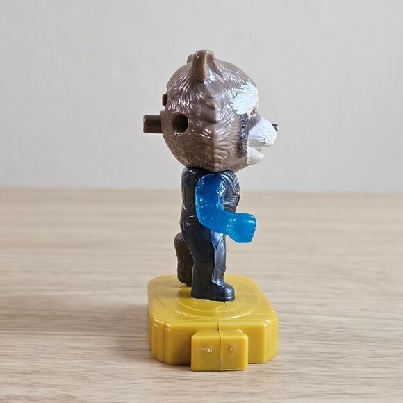 McDonald's Avengers Endgame Rocket Racoon Collectible Figure Lightning Marvel - Picture 2 of 5